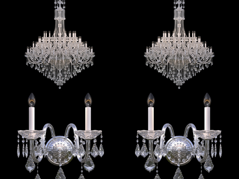 European crystal chandelier wall lamp