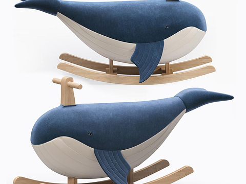 Modern Whale Children's Trojan Rocking Chair