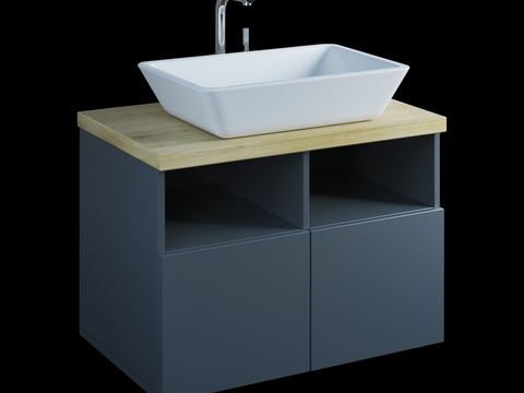 Modern bathroom cabinet sink free