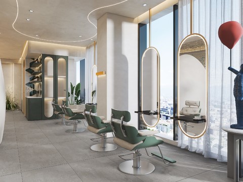 Modern Barber Shop Hairdressing Shop