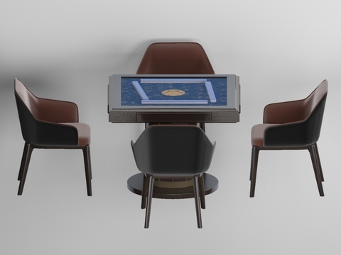 Modern Mahjong Table and Chair Free