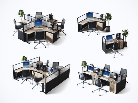 Modern office card table and chair