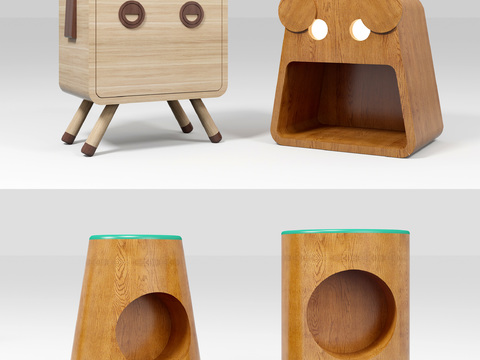 Nordic kids Bedside table