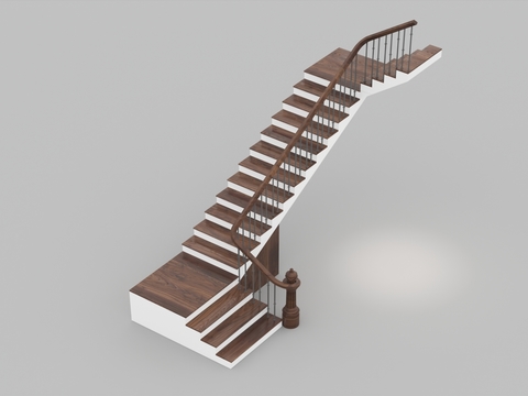 Jane European solid wood stainless steel stairs free