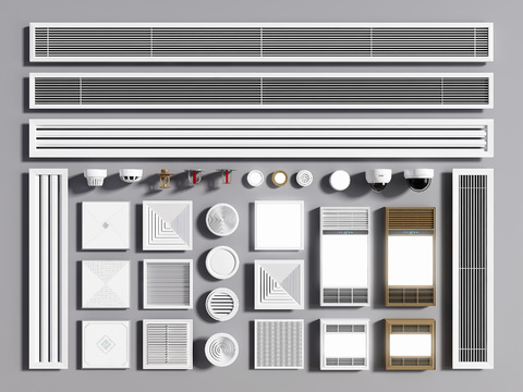 Aluminum gusset plate for air outlet of modern air conditioner