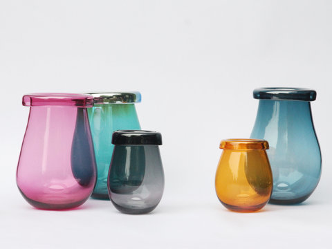 Modern colored glassware