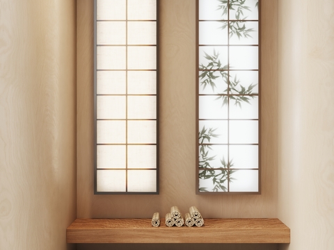 Soft film light box bamboo leaf light box