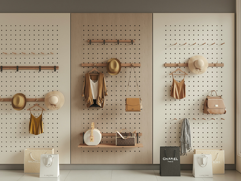 Perforated plate of hole board storage rack