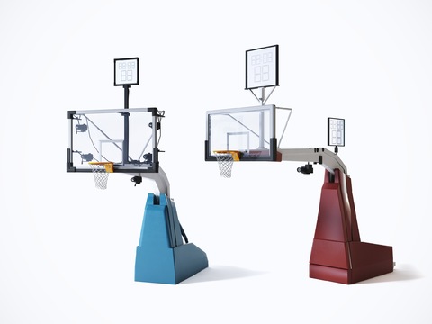 Modern backboard basketball stand