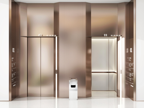 modern elevator hall