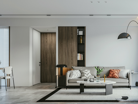 Living Room Dining Room Modern Apartment