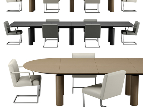 Modern Simple Office Meeting Tables and Chairs