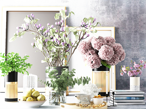 Modern Affordable Luxury Style Floriculture Flower Ornaments Furnishings