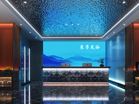 New Chinese Foot Bath Club Muzu Pavilion Water Club