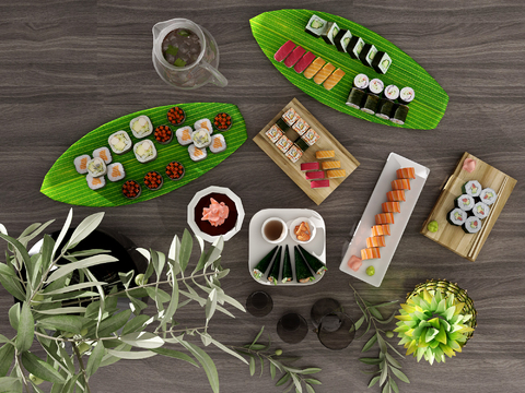 Japanese Sushi Food Tableware