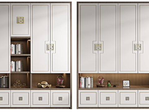 New Chinese-style Embedded Decorative Cabinet