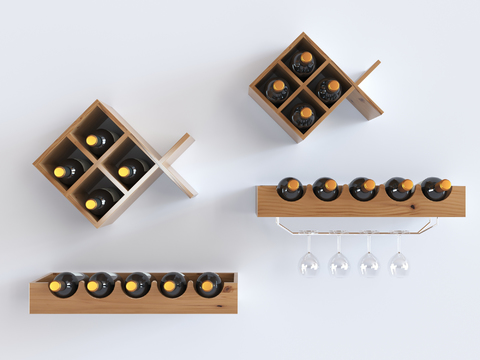 Modern Wall Mounted Wine Rack