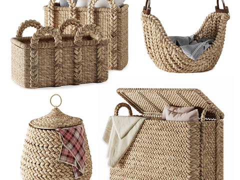 Natural Wind Rattan Storage Basket