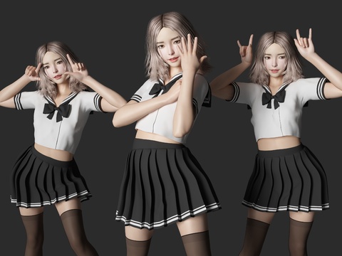 Modern JK Uniform Student Beauty Figure