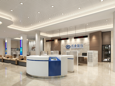 Modern Bank Lobby