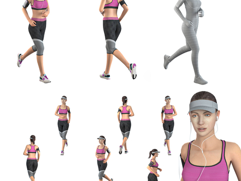 Modern Sports Fitness Woman