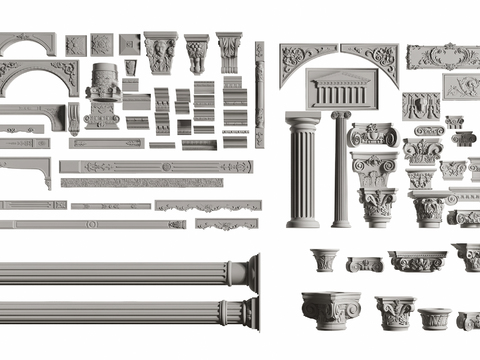 European Gypsum Roman Column Stigma Member