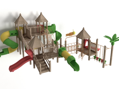 Modern children's slide play equipment free