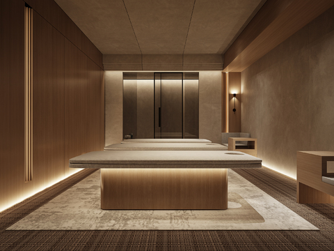 Quiet Minimalist SPA Beauty Salon Room