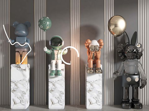 Modern KAWS Art Toy Doll Ornaments