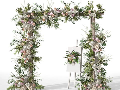 Wedding Exhibition Rack Floriculture Beautiful Chen