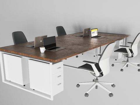 modern office desk and chair free