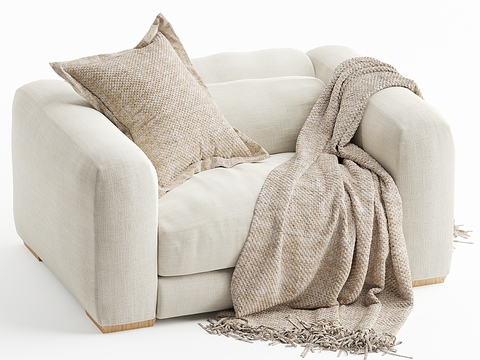 FLEXFORM white single sofa