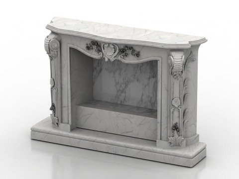 European classical marble carved fireplace free