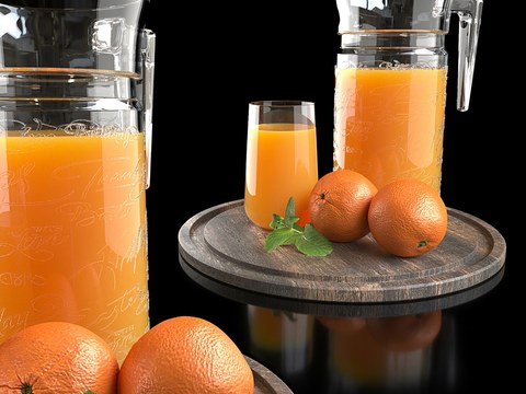 Modern Orange Orange Juice Drink