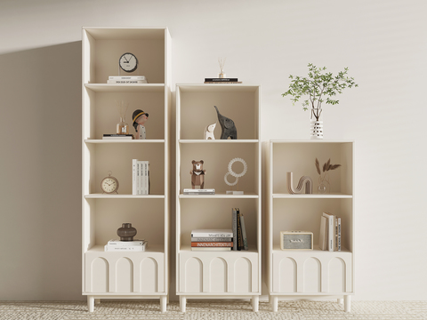 Cream Style Locker Storage Cabinet