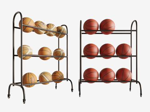 Ball equipment basketball ball rack