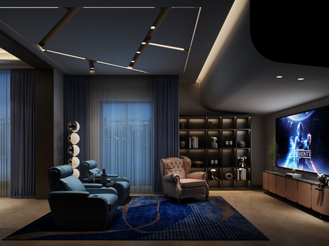 Film and TV hall, audio-visual room, home theater