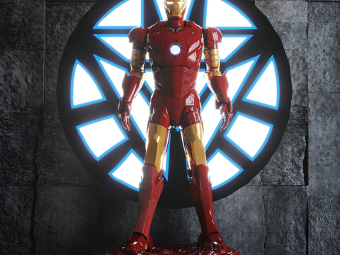 Modern Iron Man Art Toy Sculpture