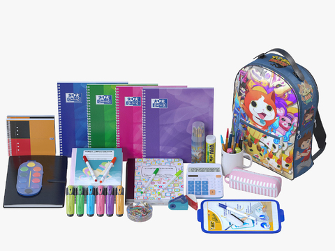 School supplies notebook brush children's stationery