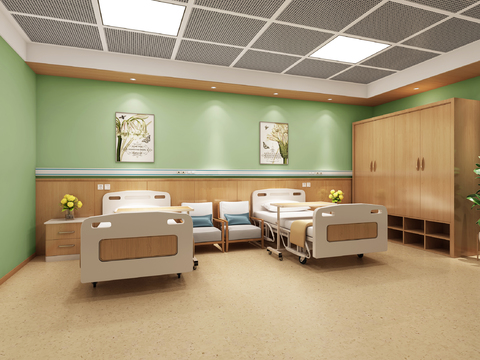 modern hospital ward