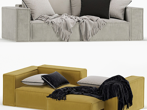 Nordic stretchable sofa bed