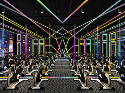 Modern Spinning Room Gym