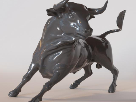 Modern decoration bull sculpture free