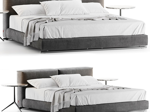 FLEXFORM fabric double bed