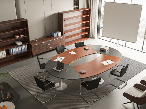 Round conference table