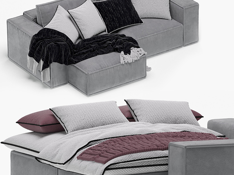 Modern fabric sofa bed free