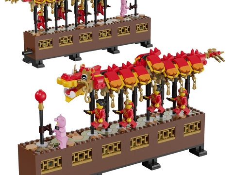 Modern New Year Dragon Dance Toy