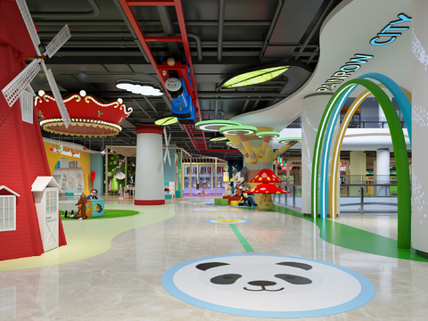 Children's play area Modern shopping mall