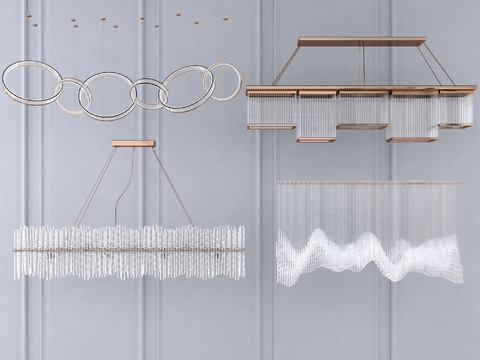 Nordic metal crystal chandelier