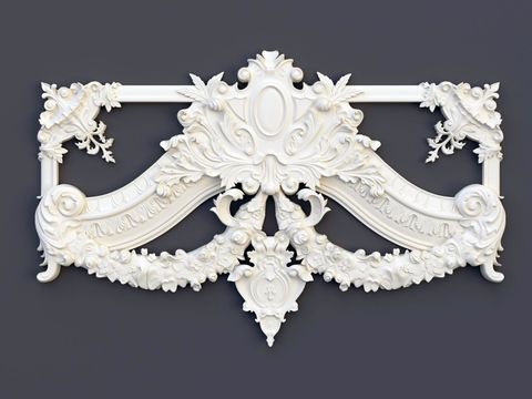 European-style gypsum carving free